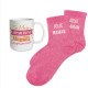 COFFRET MUG CHAUSSETTES PAILLETTES JOLIE MAMAN
