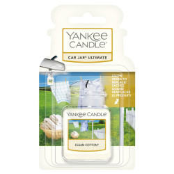 Parfum voiture Car Jar Yankee Candle COTON FRAICHEMENT LAVÉ CLEAN COTTON