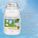 Bougie parfumée grande jarre Yankee Candle COTON FRAICHEMENT LAVÉ CLEAN COTTON