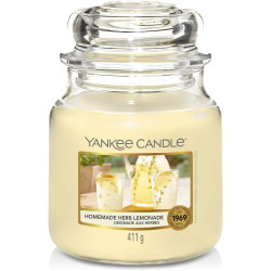 Bougie parfumée moyenne jarre Yankee Candle HOMEMADE HERB LEMONADE