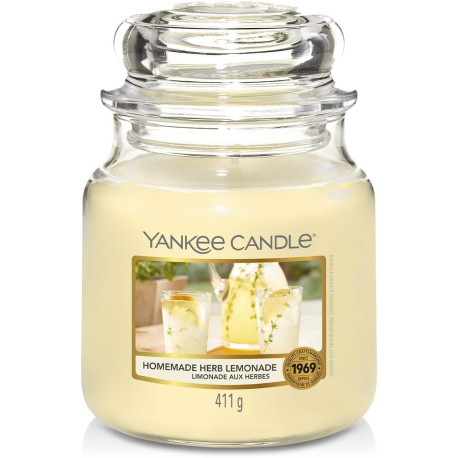 Bougie parfumée moyenne jarre Yankee Candle HOMEMADE HERB LEMONADE