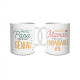 COFFRET DE MUGS MAMAN PAPA GENIAL