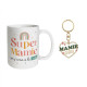 COFFRET MUG+PORTE CLÉS MAMIE CHÉRIE