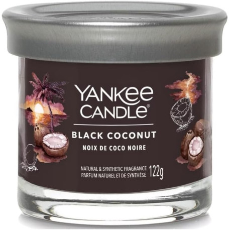 Bougie parfumée petite jarre Yankee candle NOIX DE COCO NOIRE