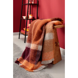 PLAID MOHAIR LOOK INTENSE 130X190