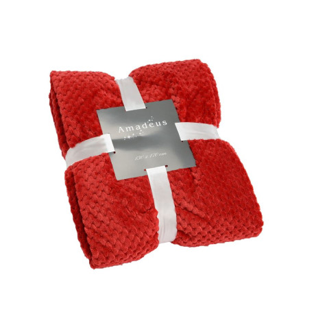 PLAID DAMIER ROUGE 130X170