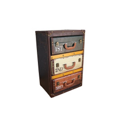 MEUBLE VALISE 3 TIROIRS