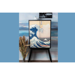 MEUBLE HAUT 2 PORTES HOKUSAI