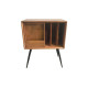 MEUBLE VINYLS BOIS PIN & MÉTAL
