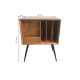MEUBLE VINYLS BOIS PIN & MÉTAL