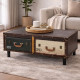 TABLE BASSE 2 TIROIRS