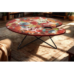 TABLE BASSE PALETTE DE PEINTURE