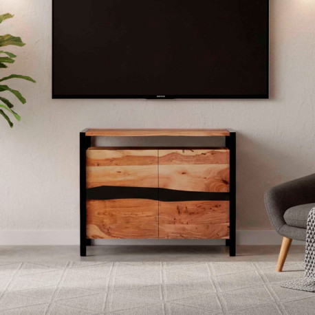 MEUBLE 2 PORTES EPOXY ACACIA