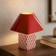 ALIBORO Lampe à poser métal 35cm E27