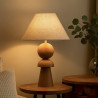 ILIAN lampe à poser Bois 45cm E27
