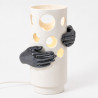FEMINA lampe à poser céramique Blanche 43cm E27