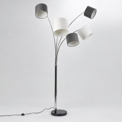 LAMPADAIRE Métal Chromé 200cm E14