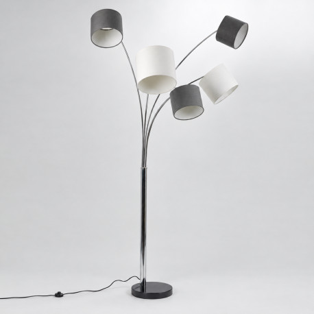 LAMPADAIRE Métal Chromé 200cm E14