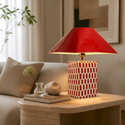 ALIBORO Lampe à poser métal 35cm E27
