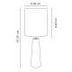 COSINESS lampe a poser céramique 101cm E27