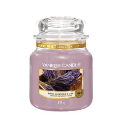 Bougie parfumée moyenne jarre Yankee Candle LAVANDE SECHEE ET CHENE