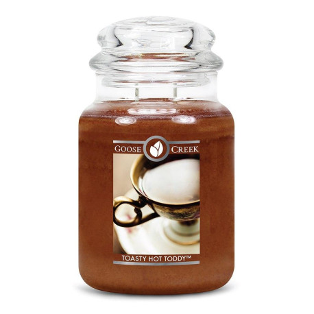 Bougie parfumée GOOSE CREEK grande jarre GROG VIF ET DORE