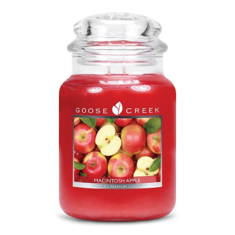 Bougie parfumée GOOSE CREEK grande jarre MACINTOSH APPLE 