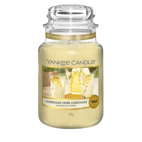Bougie parfumée grande jarre Yankee Candle HOMEMADE HERB LEMONADE