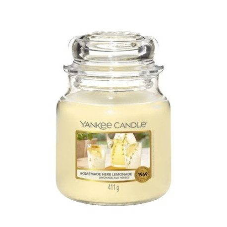 Bougie parfumée moyenne jarre Yankee Candle HOMEMADE HERB LEMONADE