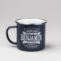 MUG MÉTAL personnalisé prénom BENJAMIN