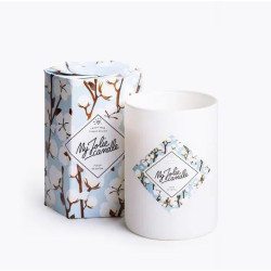 Bougie parfumée FLEUR DE COTON COLLIER ARGENT My Jolie Candle