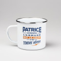 MUG MÉTAL personnalisé prénom PATRICE