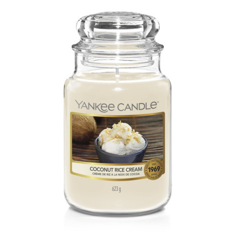 Bougie parfumée grande jarre Yankee Candle COCONUT RICE CREAM