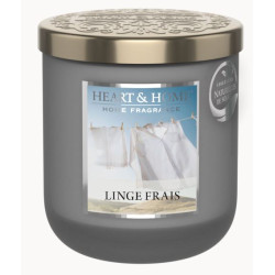 Bougie parfumée LINGE FRAIS Heart and Home