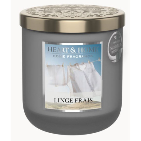Bougie parfumée LINGE FRAIS Heart and Home