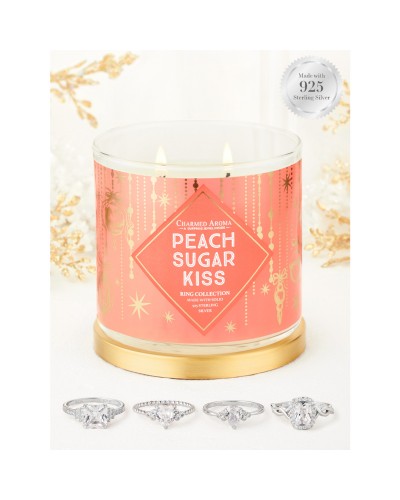 Bougie parfumée PEACH SUGAR KISS-Charmed Aroma