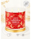 Bougie parfumée APPLE CINNAMON VANILLA-Charmed Aroma
