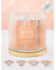 Bougie parfumée ROSE GOLD-Charmed Aroma