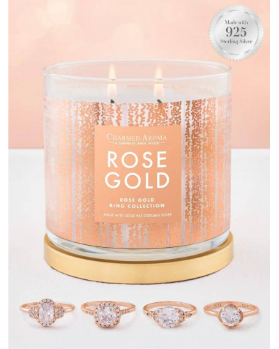 Bougie parfumée ROSE GOLD-Charmed Aroma