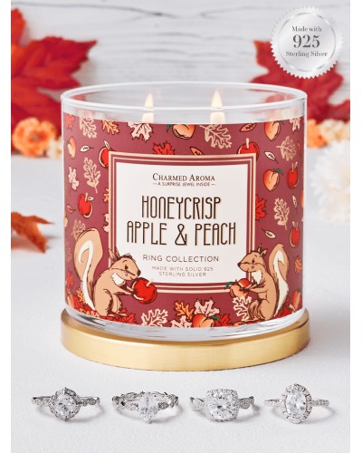 Bougie parfumée HONEYCRISP APPLE & PEACH-Charmed Aroma