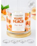 Bougie parfumée VELVET PEACH-Charmed Aroma