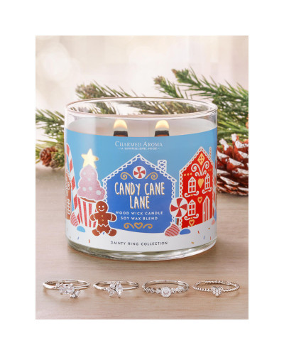 Bougie parfumée CANDY CANE LANE-Charmed Aroma