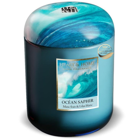 Bougie parfumée OCEAN SAPHIR Heart and Home