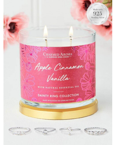 Bougie parfumée APPLE CINNAMON VANILLA-Charmed Aroma