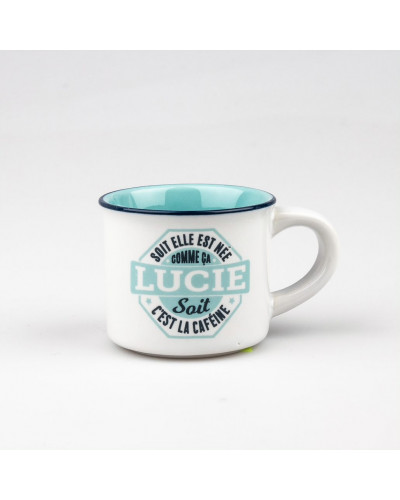 TASSE EXPRESSO personnalisée prénom LUCIE