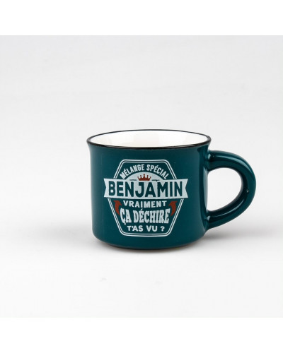 TASSE EXPRESSO personnalisée prénom BENJAMIN