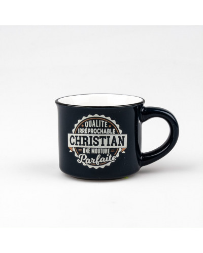 TASSE EXPRESSO personnalisée prénom CHRISTIAN