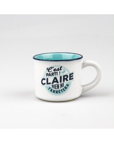 TASSE EXPRESSO personnalisée prénom CLAIRE