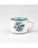 TASSE EXPRESSO personnalisée prénom CLAIRE