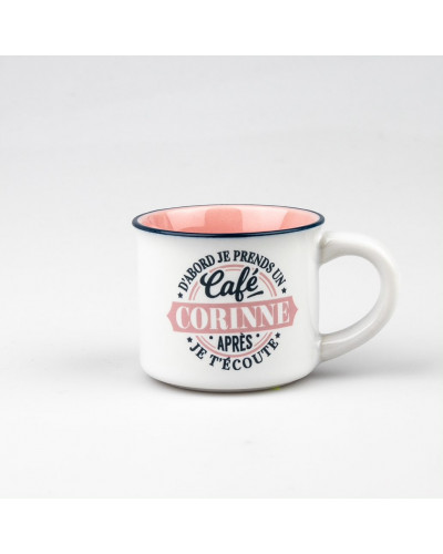 TASSE EXPRESSO personnalisée prénom CORINNE